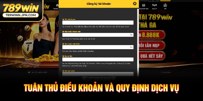 Tuân thủ điều khoản và quy định dịch vụ
